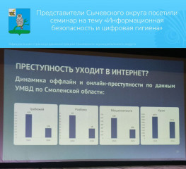 представители Сычевского округа посетили семинар на тему «Информационная безопасность и цифровая гигиена» в Вязьме - фото - 1