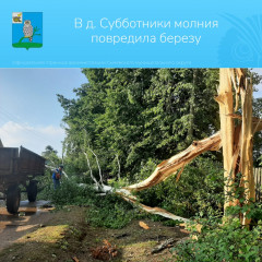 последствия удара стихии устранены общими усилиями - фото - 1