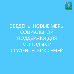 новые меры соцподдержки молодым и студенческим семьям - фото - 1